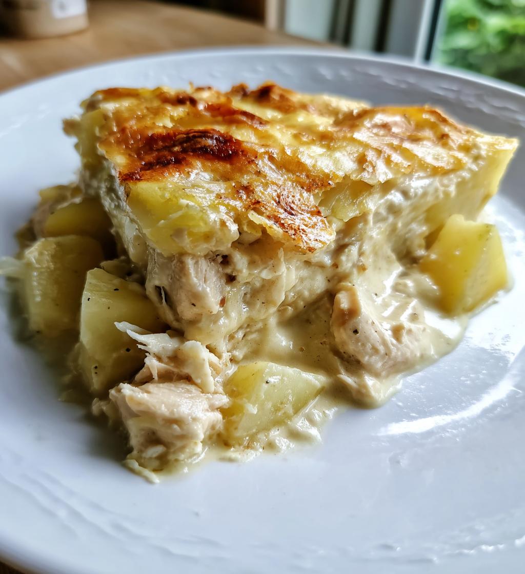 creamy chicken and potato bake