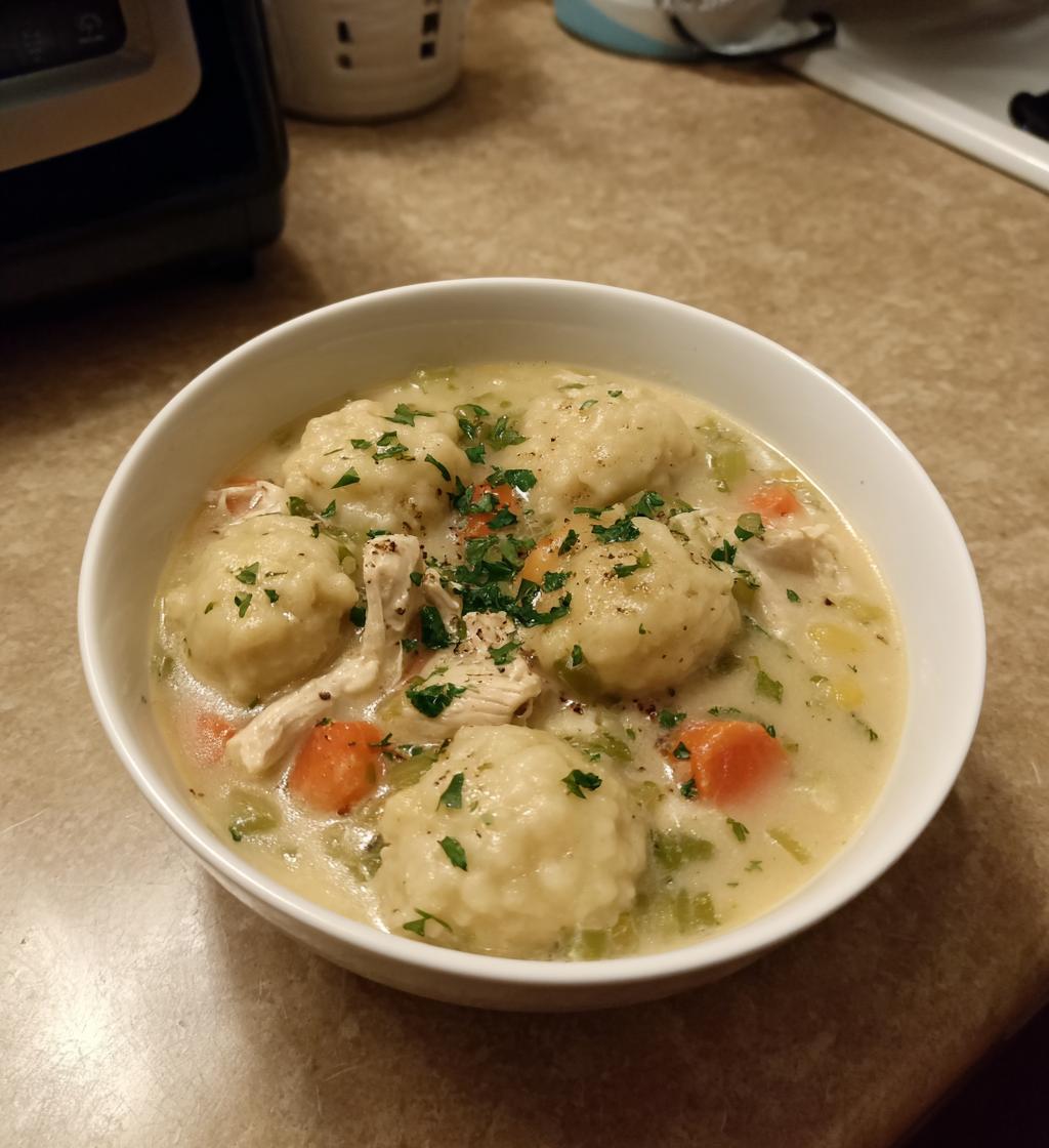 Slow Cooker Chicken and Dumplings - Creamy Comfort Food Recipe