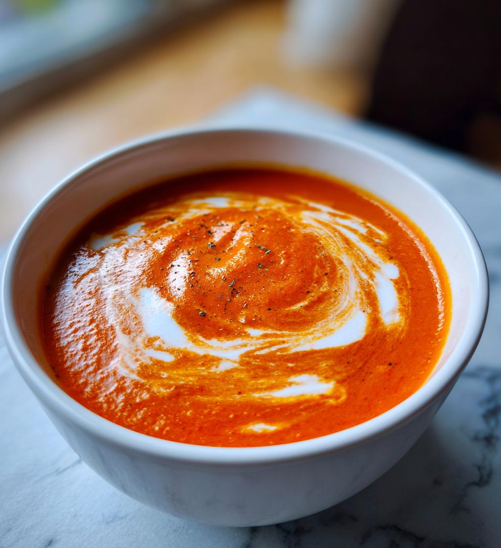 Creamy Roasted Tomato Soup - Easy & Delicious Comfort Food
