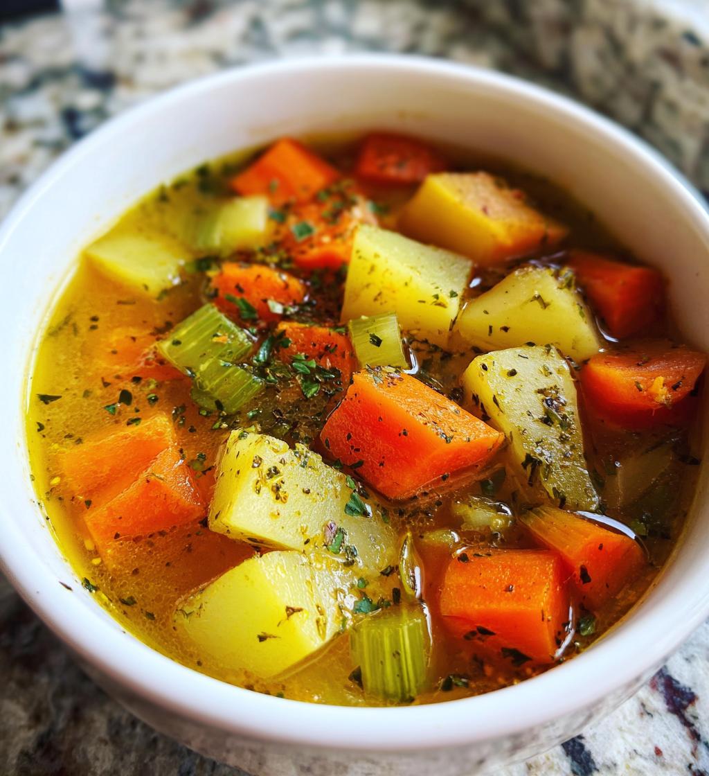 Slow Cooker Vegetable Soup Recipe - Easy & Delicious Comfort Food - step by step