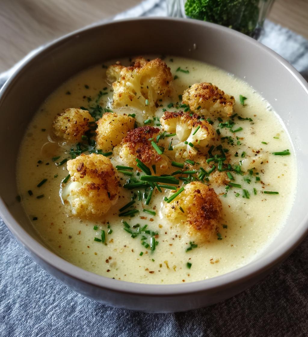 Creamy Roasted Cauliflower Soup – Easy, Delicious, and Velvety Smooth - step by step