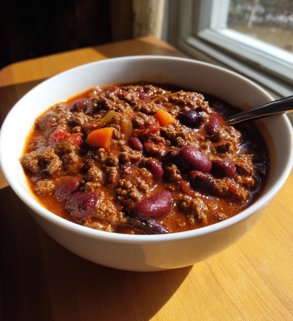 easy beef and bean chili recipe