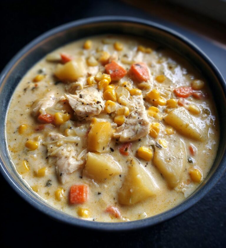 slow cooker chicken chowder recipe easy