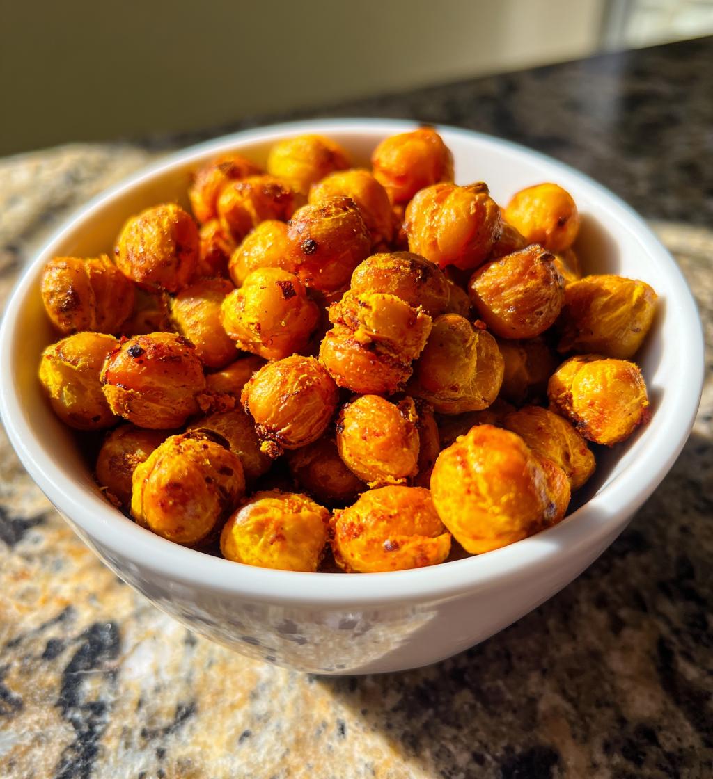air fryer crispy chickpeas recipe easy