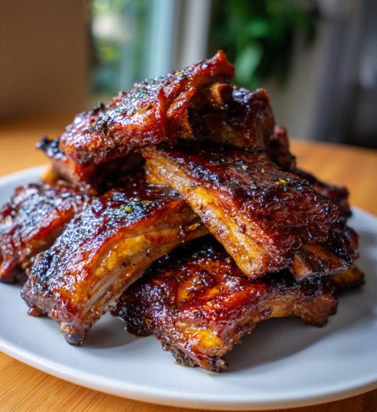 slow cooker honey garlic ribs for backyard BBQ