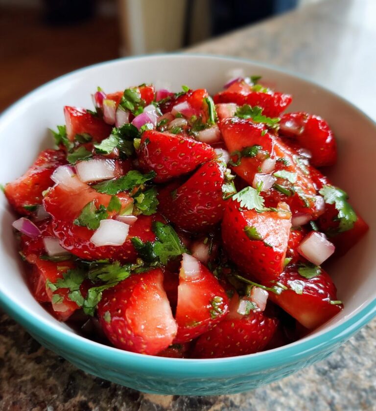 homemade strawberry salsa for summer entertaining